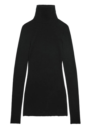 AMI Paris high-neck knitted minidress - Black
