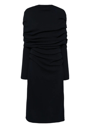 Goen.J cape knitted dress - Blue