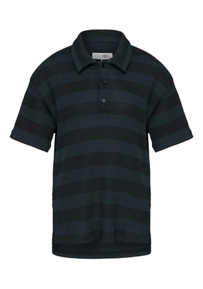 MM6 Maison Margiela striped polo top - Black
