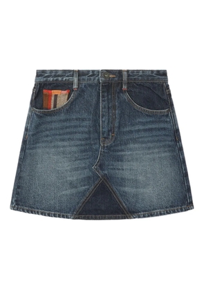 BAPY BY *A BATHING APE® shadow-patch mini skirt - Blue