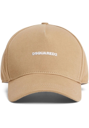 DSQUARED2 logo applique baseball cap - Neutrals