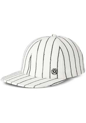 Maison Michel Hailey sequin-embellished cap - White