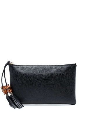Gucci Pre-Owned 2016-2025 Calfskin Bamboo clutch bag - Black