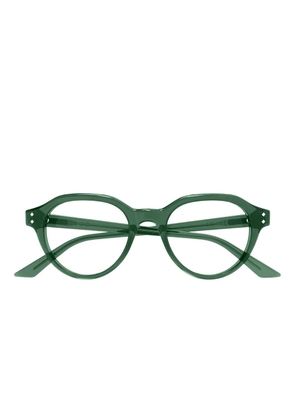 Gucci Eyewear round-frame clear-lenses glasses - Green