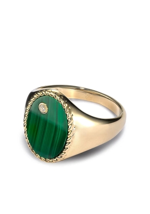 Yvonne Léon 9kt yellow gold malachite ring