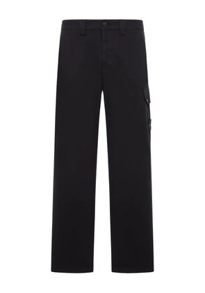 Stone Island cargo-pocket straight-leg trousers - Black