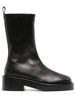 Courrèges 55mm slip-on leather ankle boots - Black