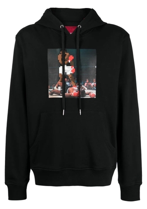 Mostly Heard Rarely Seen 8-Bit Knockout graphic-print cotton hoodie - Black
