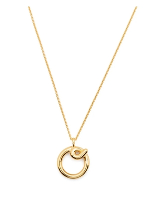 Missoma Curly Molten initial pendant necklace - Gold