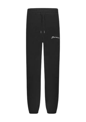 FLÂNEUR embroidered track pants - Black