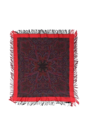 Saint Laurent Pre-Owned 1970s paisley-print scarf - Red