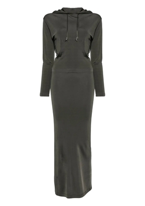 Dion Lee open-back hooded maxi dress - Green