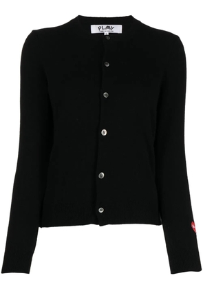 Comme Des Garçons Play x the Artist Invader pixelated-appliqué cardigan - Black