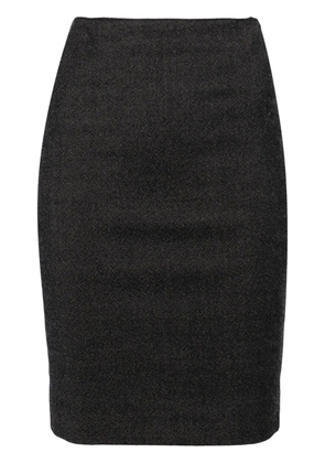 Jean Paul Gaultier Pre-Owned 1990s wool pencil skirt - Grey
