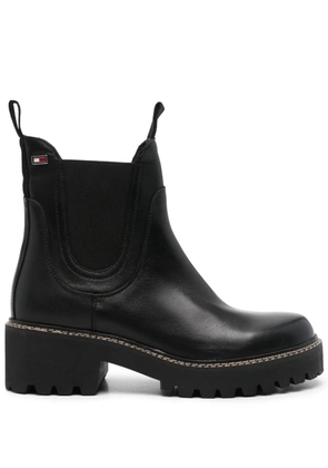Tommy Hilfiger leather Chelsea boots - Black