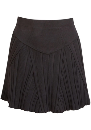 Fleur Du Mal ribbed mini skirt - Black