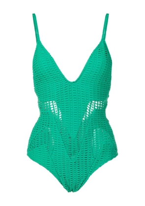 Amir Slama cut-out swimsuit - Green