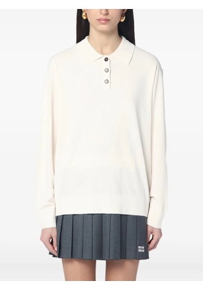 The Garment long sleeve polo shirt - Neutrals