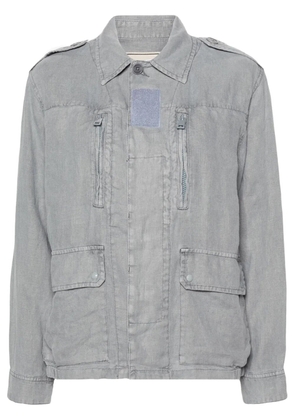 Zadig&Voltaire Kid linen military jacket - Blue