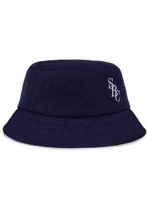 Sporty & Rich embroidered bucket hat - Blue