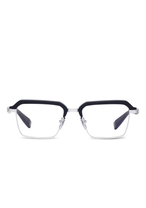 Balmain Eyewear browline-frame glasses - Black