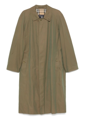 Burberry Pre-Owned circa 1980's cotton trench coat - Green
