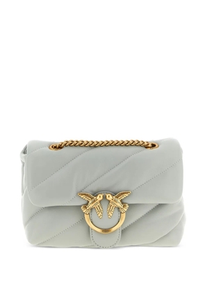 PINKO mini quilted love birds crossbody bag - Grey