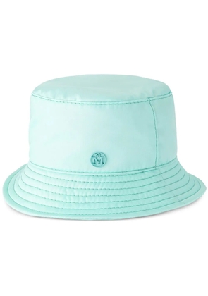Maison Michel Jason logo-plaque bucket hat - Blue