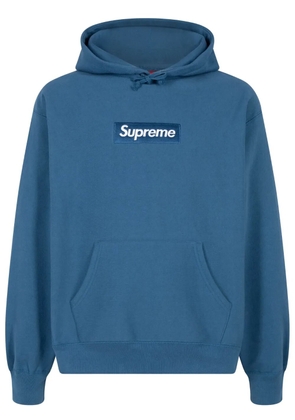 Supreme box logo cotton hoodie - Blue