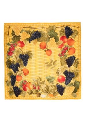 Gucci Pre-Owned 1990s Fruit-print scarf - Yellow
