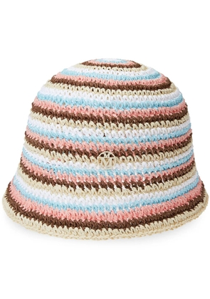 Maison Michel Pablo crochet bucket hat - White