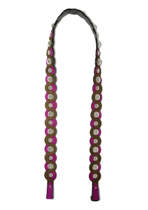 PUCCI studded suede shoulder strap - Purple