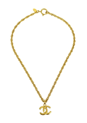 CHANEL Pre-Owned 1990-2000s CC pendant necklace - Gold