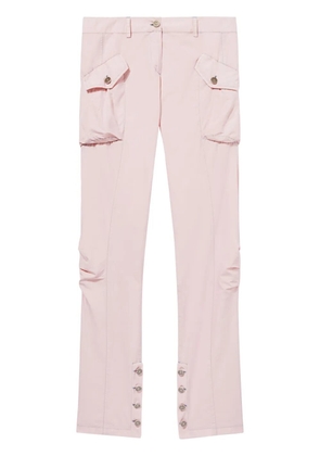PUCCI Toile cotton-silk blend cargo trousers - Pink