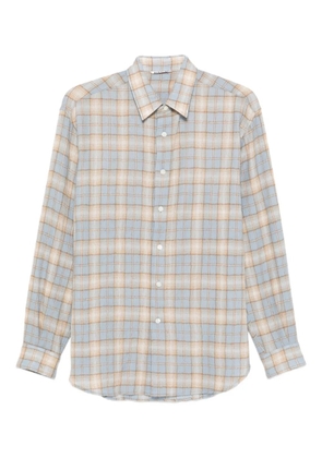 Auralee Airy checked shirt - Neutrals