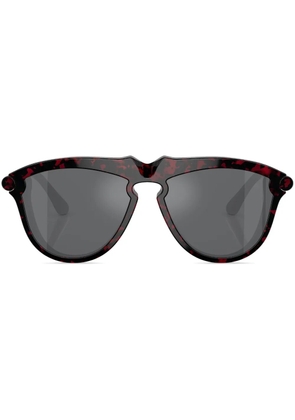 Burberry Eyewear tortoiseshell-effect round-frame sunglasses - Red