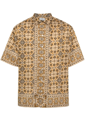 ETRO mosaic-print cotton shirt - Neutrals
