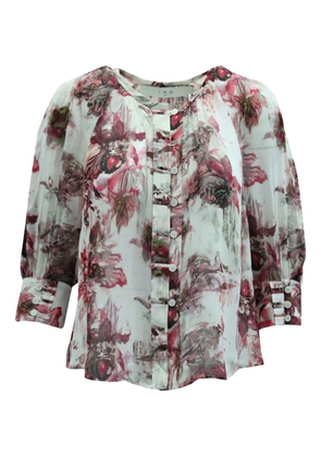 IRO floral-print puff-sleeve shirt - Neutrals