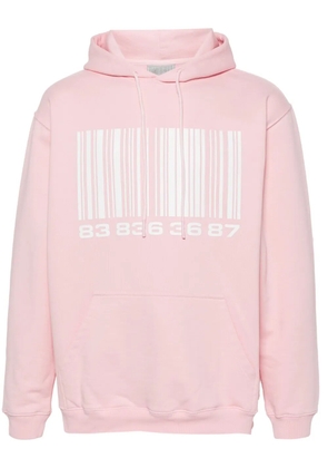 VTMNTS Big-Barcode hoodie - Pink