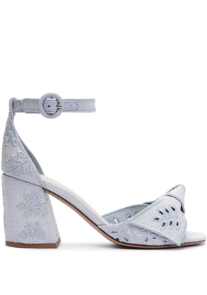 Alexandre Birman Maxi Clarita Embroidery sandals - Blue