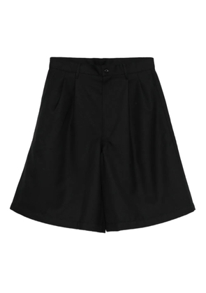 Comme Des Garçons Shirt pleated gabardine shorts - Black