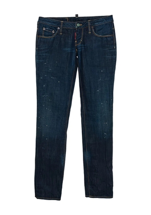 DSQUARED2 Pre-owned logo-patch jeans - Blue