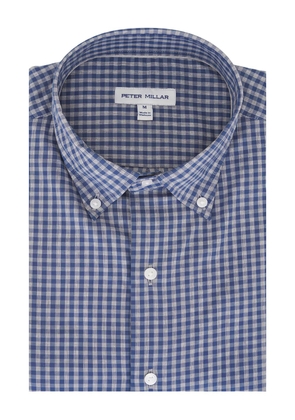 Peter Millar gingham-check button-up shirt - Blue