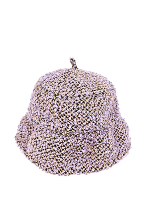 CHANEL Pre-Owned 1994 tweed bucket hat - Purple