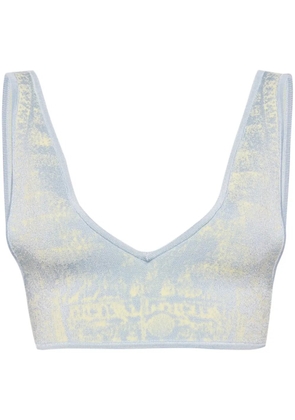 PH5 fake denim bra-style top - Blue