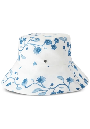 Maison Michel Charlotte floral-print bucket hat - White