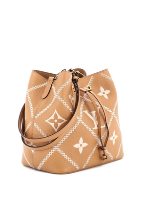 Louis Vuitton Pre-Owned NeoNoe Handbag Monogram Empreinte Giant Broderies MM bucket bag - Neutrals