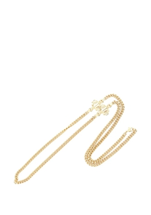 Christian Dior Pre-Owned 2010-2025 Gold Plated Logo Chain Necklace costume necklace