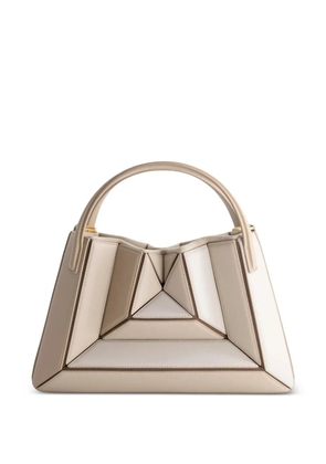 Mlouye Sera Mia geometric tote bag - Neutrals