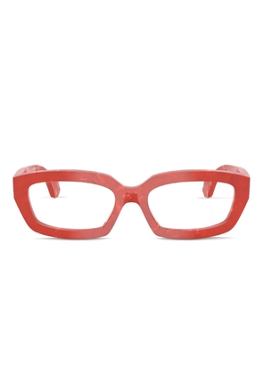Alain Mikli geometric acetate frames - Red